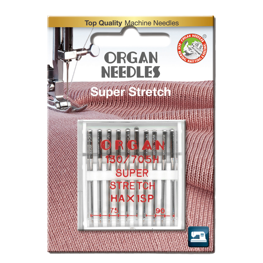 Nål Organ Super Stretch HAx1SP 75-90, 10-pakk