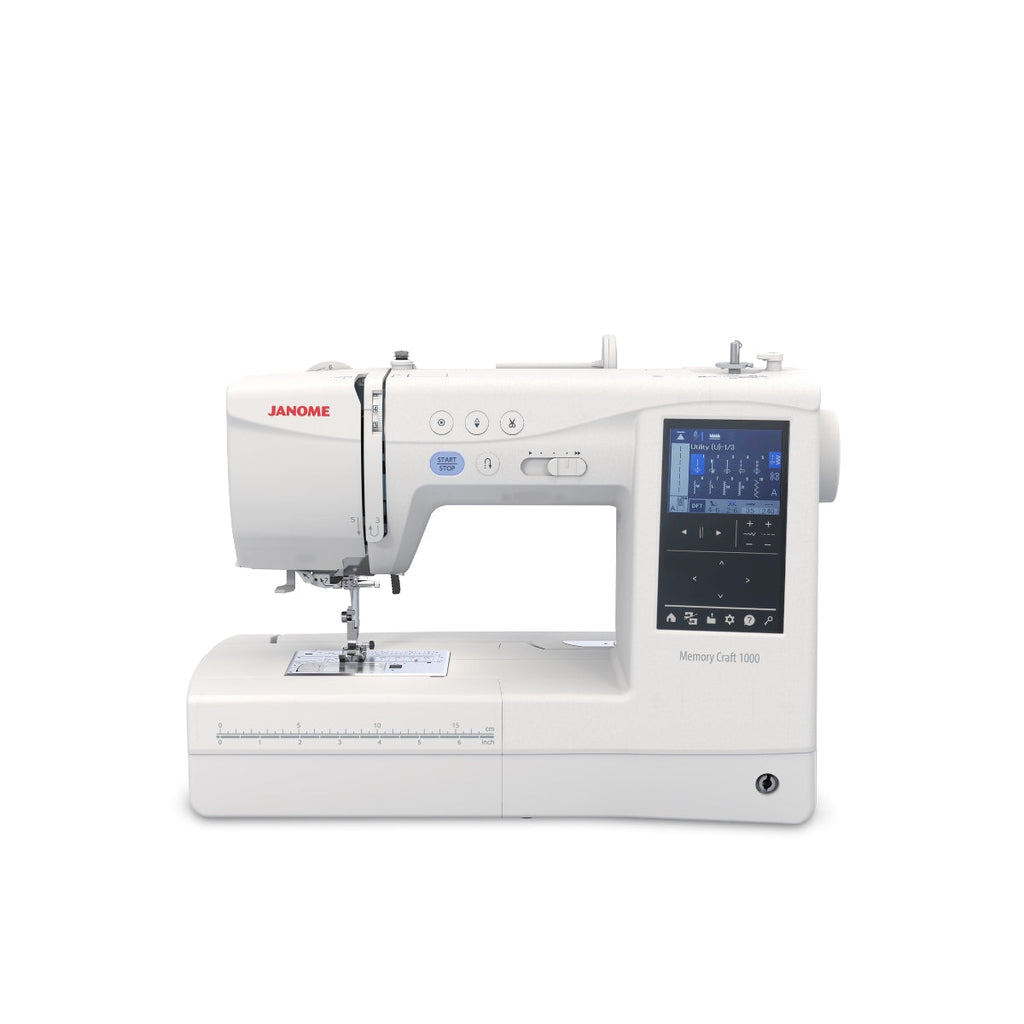 Janome Memory Craft 1000 Silky White