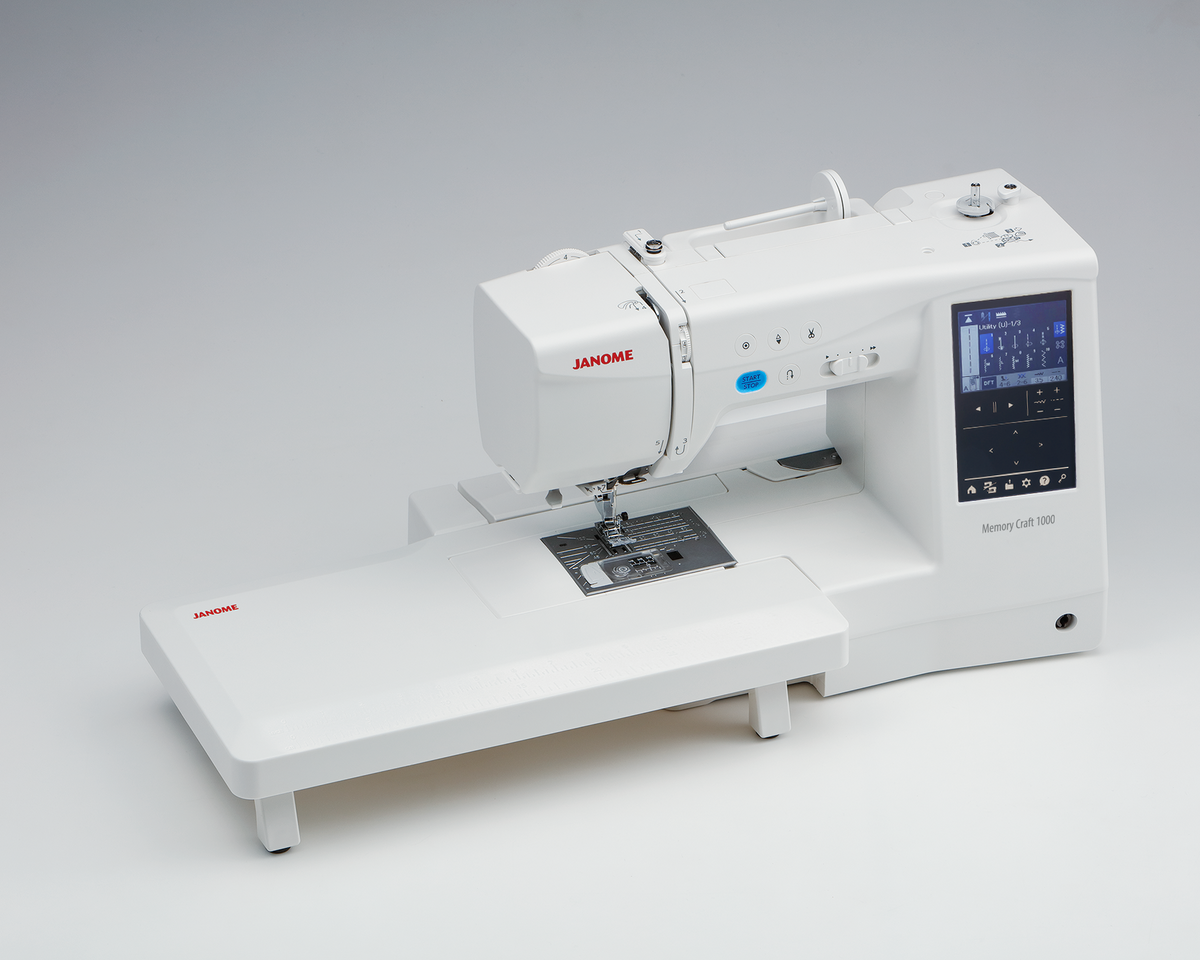 Janome Memory Craft 1000 Silky White